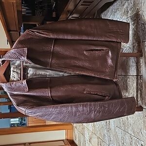 Lamb leather men's jacket from Morocco